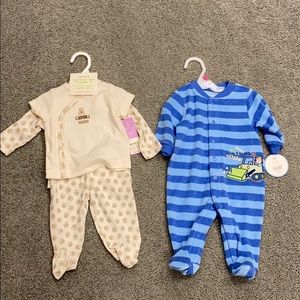 NWT! Sleeper & 3 Piece Outfit Size 3 Months